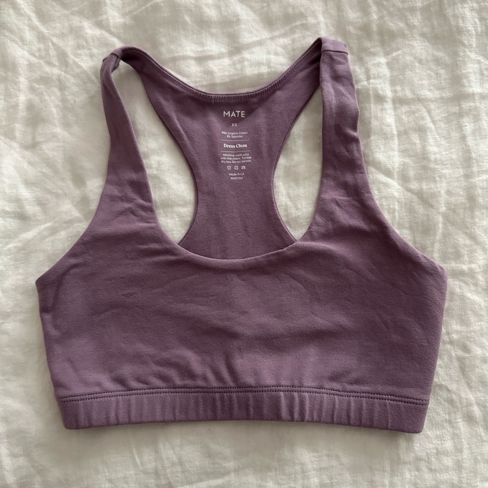MATE the Label Purple Sports Bra